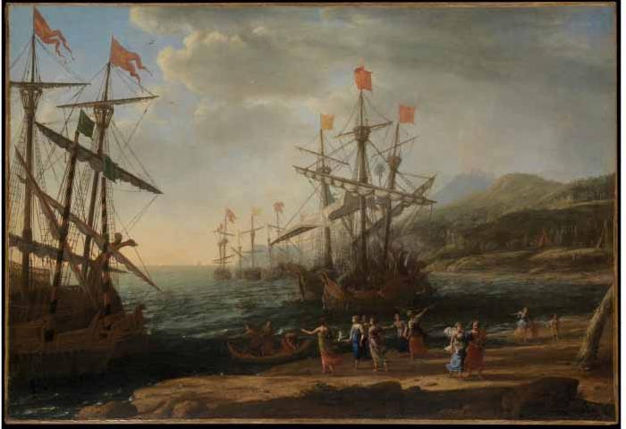 Claude Lorrain The Trojan Women Set Fire to their Fleet